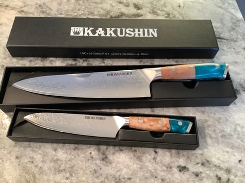 Customer photo review of Mizudori 3.0 2-Pcs Chef Knife Duo