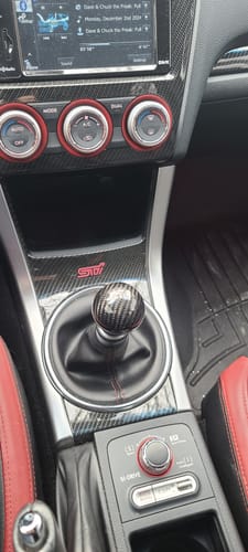 Customer photo review of Weighted Black Carbon Fiber Shift Knobs