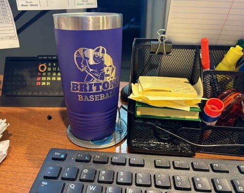 Customer photo review of (6) 20 oz. Custom Engraved Tumblers