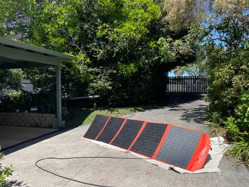 Customer photo review of 300W Solar Blanket Kit with Raptor Skin