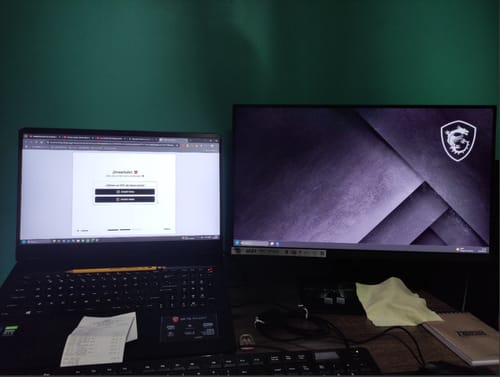 Customer photo review of Monitor MSI Pro 24" FHD MP241X LED 1920X1080 75Hz HDMI-VGA