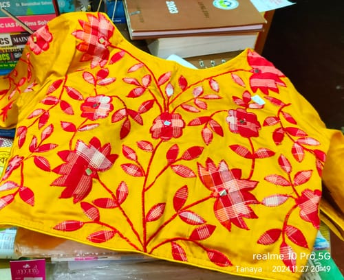 Customer photo review of Appealing Applique -Designer Blouse