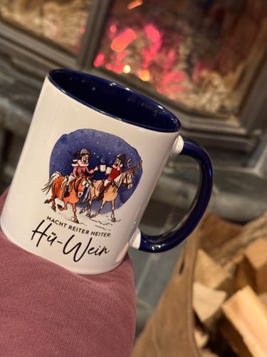 Customer photo review of Keramiktasse "Hü-Wein" | Englisch