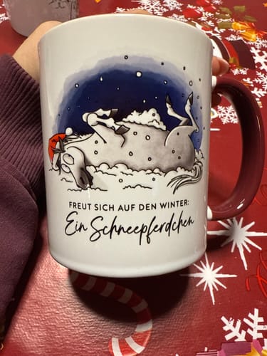 Customer photo review of Tasse "Schneepferdchen"