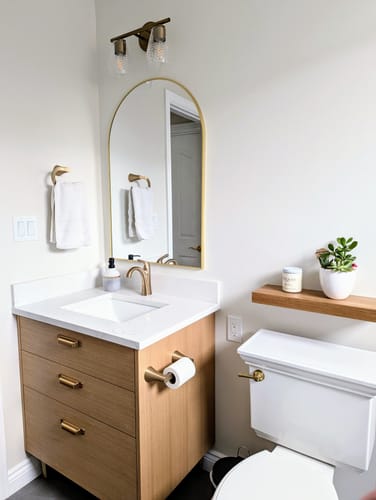 Customer photo review of Austin 30" Natural White Oak Bathroom Vanity