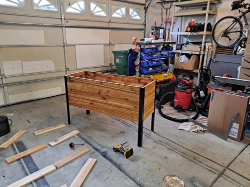 Customer photo review of 18" x 48" Raised Garden Bed