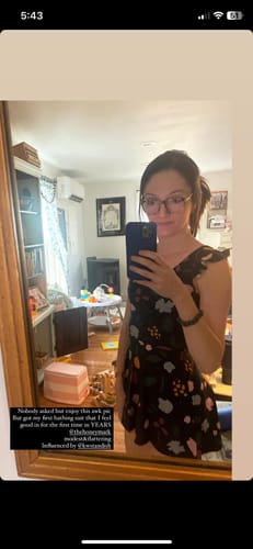 Customer photo review of pepper swim dress top