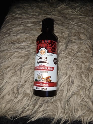 Customer photo review of Coconut & Cinnamon Oil Pulling Flavor + Neem & Ashwagandha - 8 oz