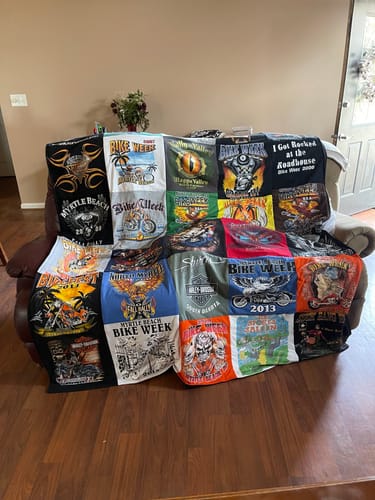 Customer photo review of Stars & Stripes Pre-Paid Shipping Blanquilts© PLEASE PICK YOUR PROPER SIZE BELOW