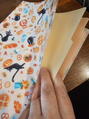 Customer photo review of Kiki's Delivery Service Folder With Dividers - Bakery