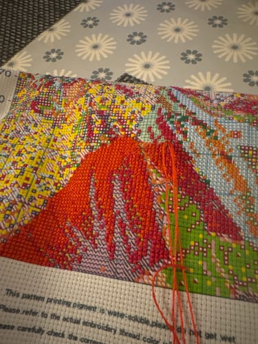 Customer photo review of Custom Cross Stitch Tapestry Kit | Just Upload Your Photo!