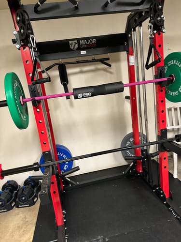 Customer photo review of MAJOR FITNESS All-In-One Home Gym Power Rack Package Raptor F22