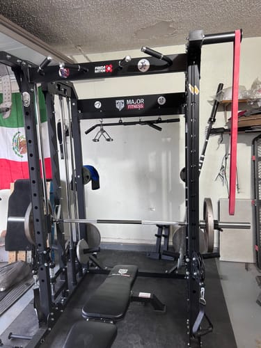 Customer photo review of Major Fitness B52 All-In-One Home Gym Smith Machine
