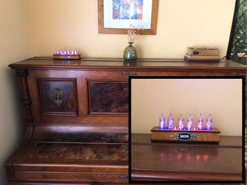 Customer photo review of Nixie Tube Clock "NIXOID"