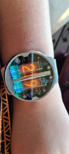 Customer photo review of NIXIE TUBE WATCH 'NIXOID NEXT'
