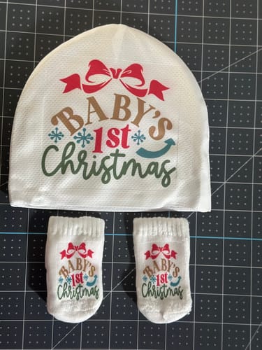 Customer photo review of Blank Baby INFANT Beanies