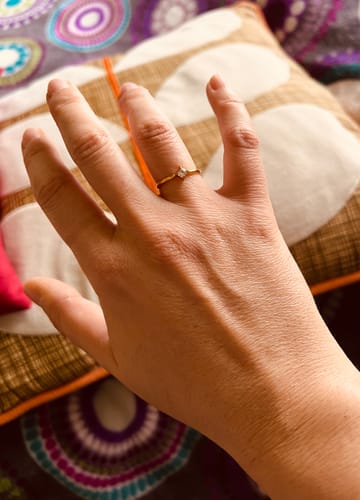 Customer photo review of Anillo Sutil - Acero Inox.