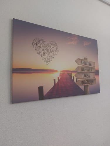 Customer photo review of Lienzo personalizado “Embarcadero”