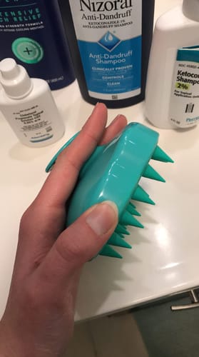 Customer photo review of Silicone Head Scalp Massage