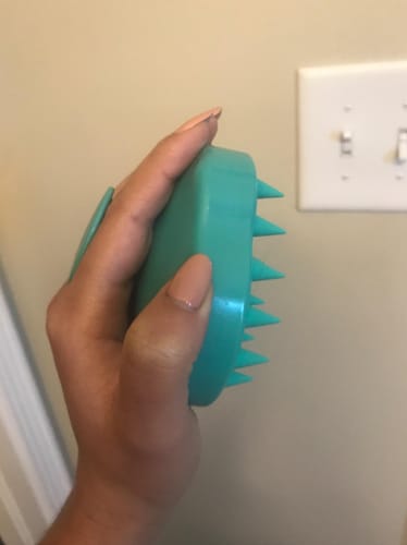 Customer photo review of Silicone Head Scalp Massage