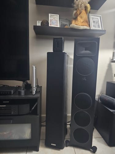 Customer photo review of Aperion PST Planar-Magnetic Ribbon Super Tweeter Speaker Pair MKII