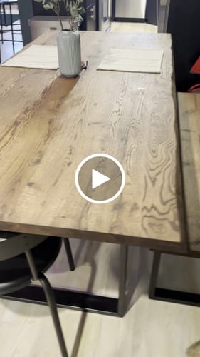 Customer video review of Live Edge Modern Dining Table