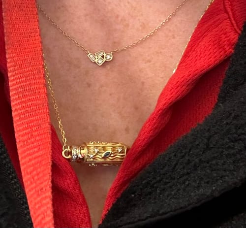 Customer photo review of Aqua Adventures Ichthys Charm Pendant Necklace