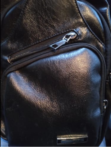 Customer photo review of Classic Leather Shoulder Bag™