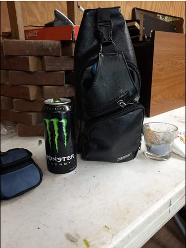 Customer photo review of Classic Leather Shoulder Bag™