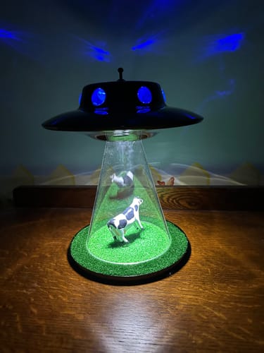 Customer photo review of The Original Alien Abduction Lamp