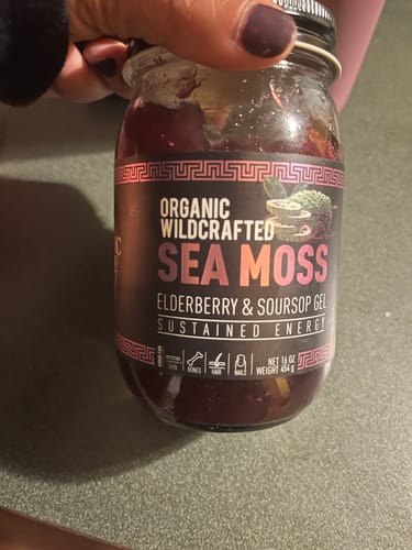 Customer photo review of Elderberry and Soursop Infused Sea Moss Gel