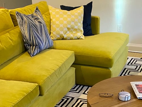 Customer photo review of Down Feather Pillow Insert