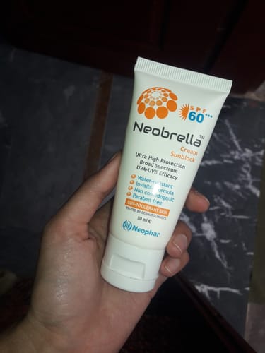 Customer photo review of Neobrella Sunblock Cream SPF60 PA+++