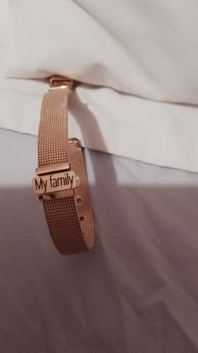 Customer photo review of Mesh bracelet rosé gold