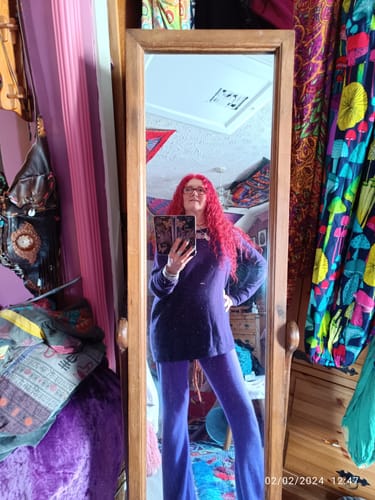 Julie G. review of CASHMERE BOAT NECK JUMPER DEEP PURPLE image 1 out of 1