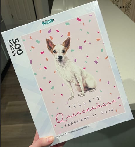 Customer photo review of Custom 500 Piece Puzzle - Create Your Own Custom Jigsaw Puzzles