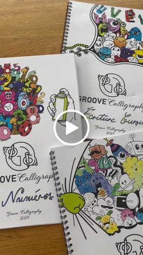 Customer video review of 1 x Groove Calligraphy ™ - Manuels Réutilisables avec Rainures
