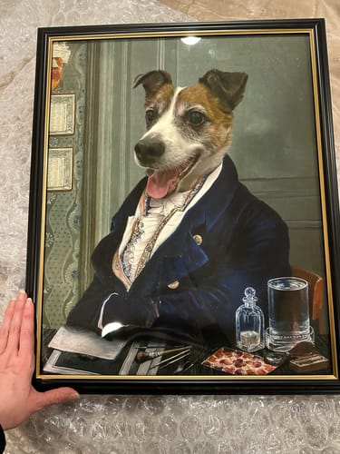 Customer photo review of The Victorian Explorer - Custom Vintage Pet Portrait