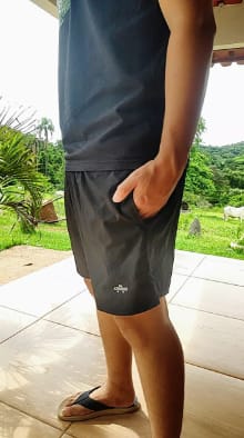 Customer photo review of Kit 2 Bermuda Shorts Elastano Premium Treino