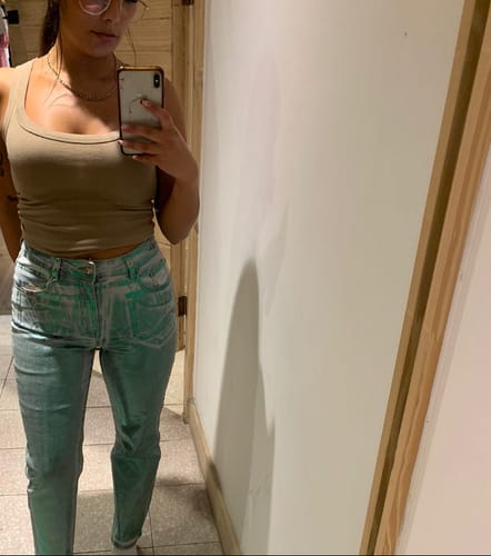 Customer photo review of Pants Foil Green