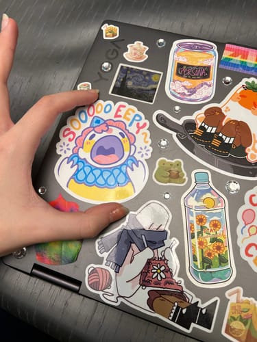 Customer photo review of Eepy Clown Sticker
