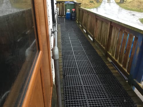 Customer photo review of Non Slip Rubber Matting for Decking