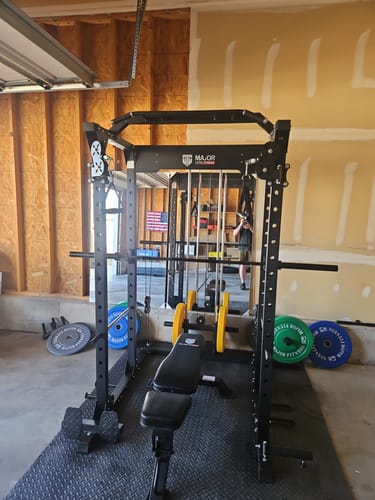 Customer photo review of MAJOR FITNESS All-In-One Home Gym Power Rack Package PLM03