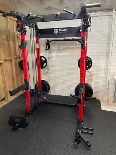 Customer photo review of Major Fitness F22 All-In-One Home Gym Power Rack