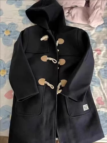 Customer photo review of Japanese Academy Style Button Hooded Coat