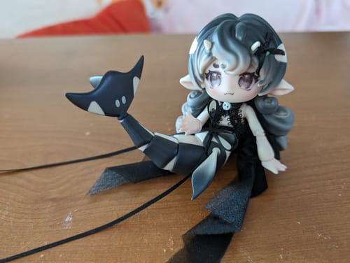 Customer photo review of Bonbon Galaxy 1/12 BJD Painted Mermaid Full Set - Killer Whale【Shipped in Jan./Feb. 2024】