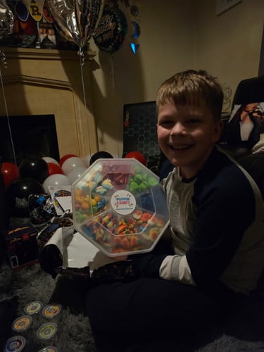 Customer photo review of Poppin Candy Custom Candy Platter
