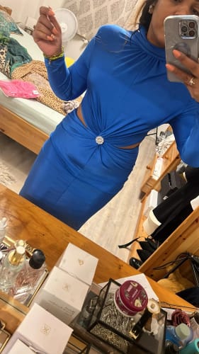 Customer photo review of Mercedes Maxi Dress