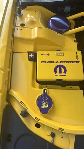 Customer photo review of ABD Radiator Cap Cover 2015-2023 Challenger/Charger