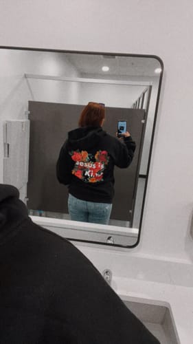 Customer photo review of Jesus Is King Hoodie